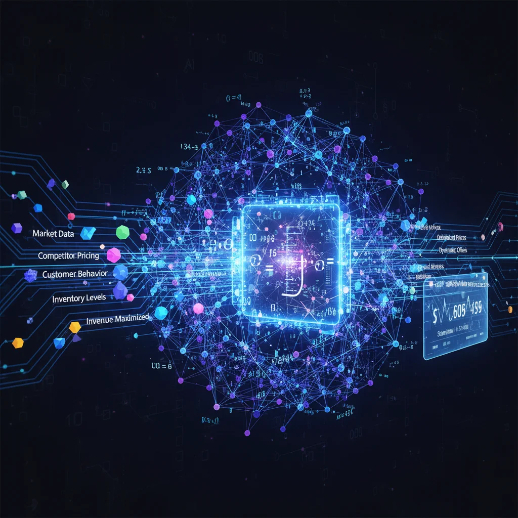 AI-powered pricing engine optimizing e-commerce product prices automatically.