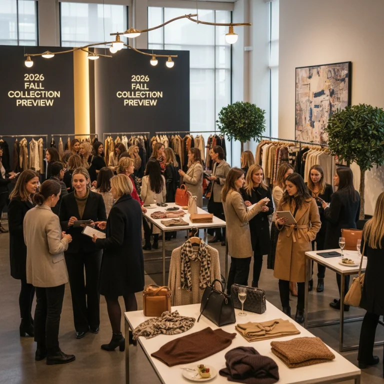 Retailers networking at exclusive 2026 fall collection event