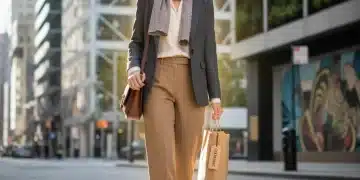 Stylish individual showcasing premium fashion items found through smart budgeting strategies in 2026.