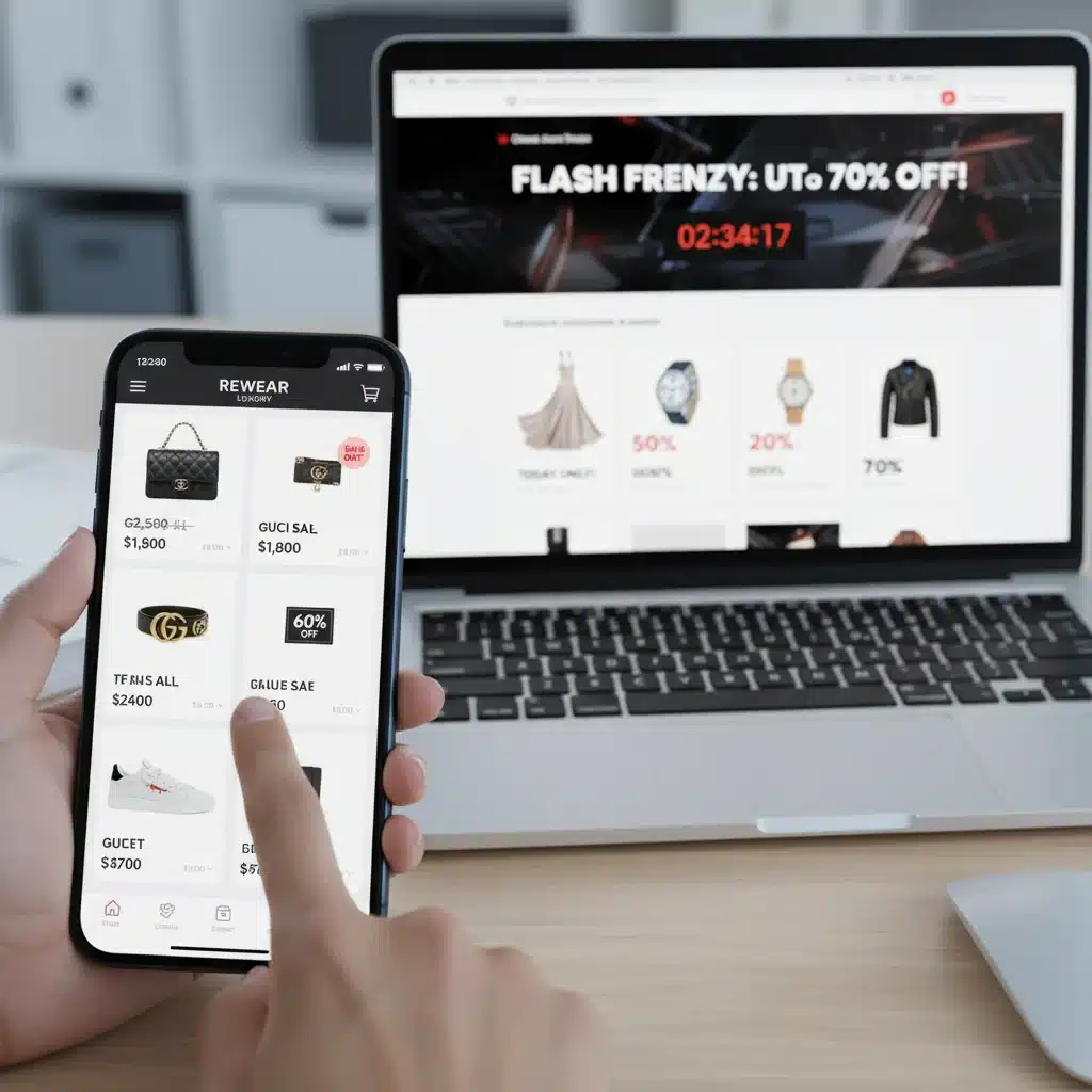 Digital tools for finding discounted designer fashion.