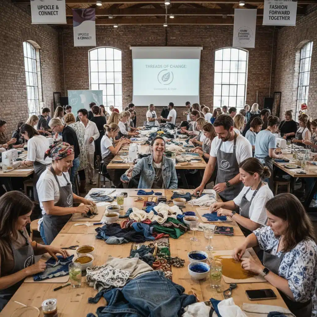 Fashion brand community event fostering engagement and showcasing sustainable practices.